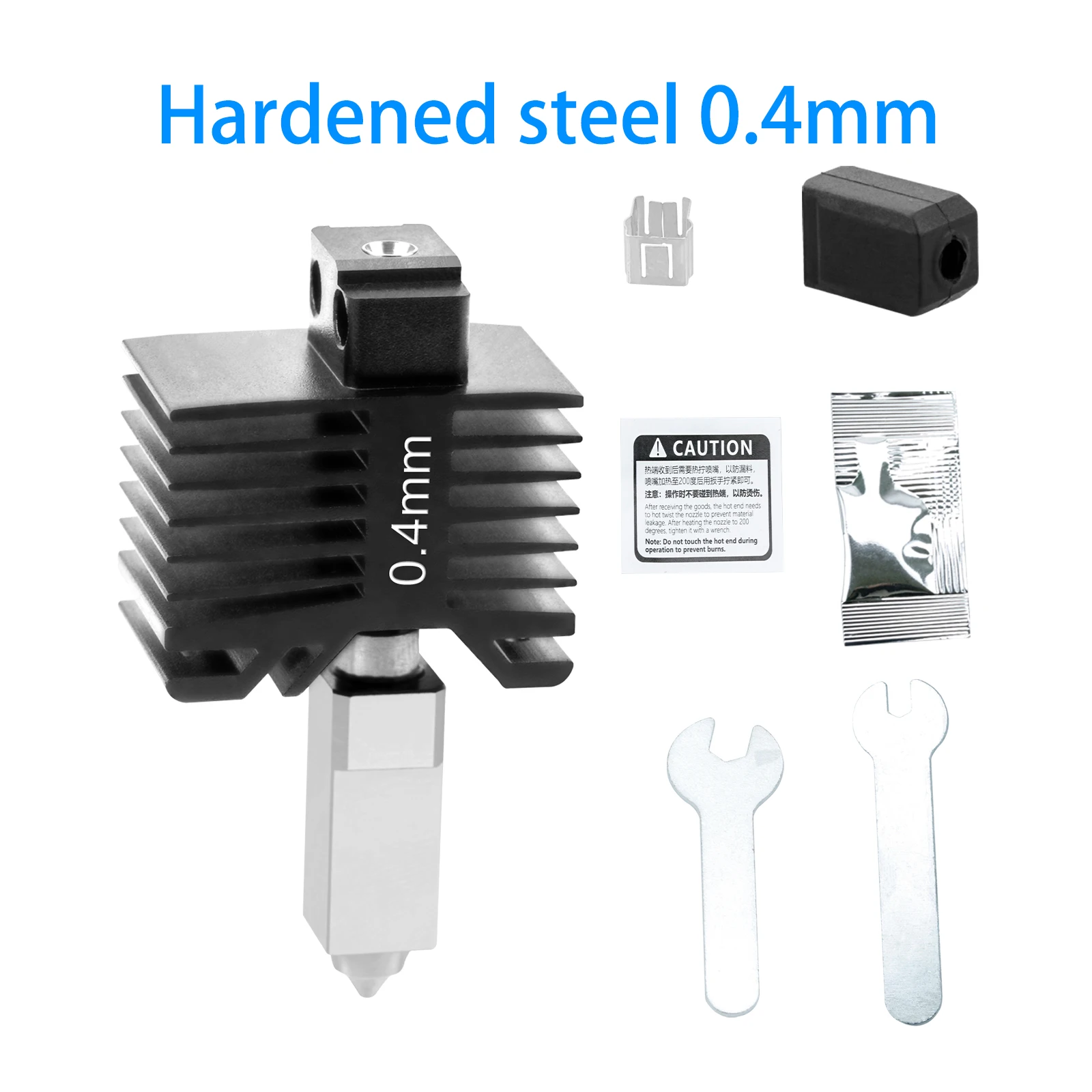 Upgrade Hotend Für Bambu Lab X1/X1C Hot End Für Bambulab P1P/P1S Gehärtete Stahl Düse 0,2/0,4/0,6/0,8mm 3D Drucker Teile – Detail 7