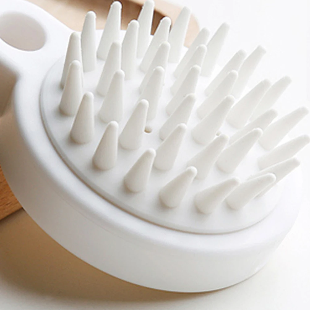 

2 шт., щетка для мытья волос, массаж кожи головы, очищающий скруббер для купания, утолщенная полипропиленовая щетина, противоскользящая ручка для тела, лица, посуда