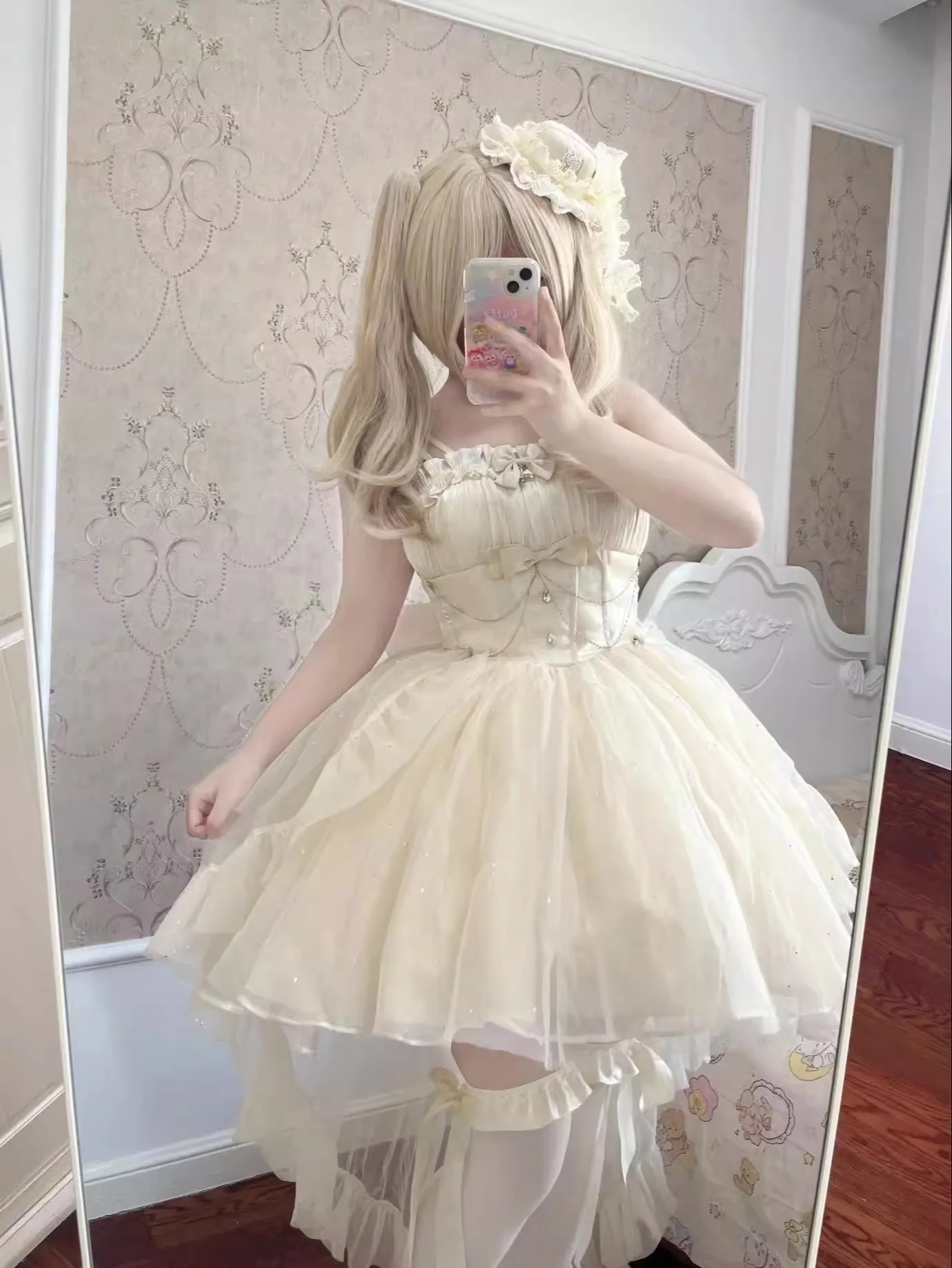 Generative Color Sparkling Princess Feeling Light Gift Dress Princess Dress Lolita Cute And Sweet Lolita Tug Puff Dress