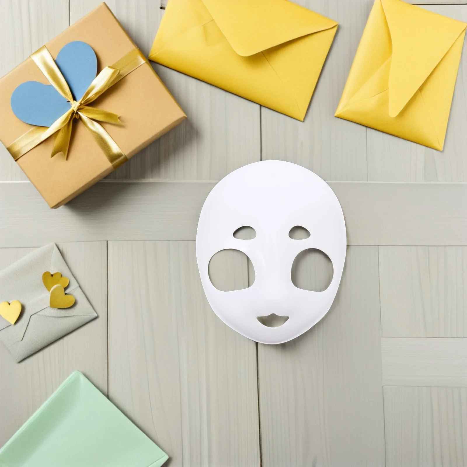 

2Pcs Beast Costume Mask Base Blank Unpainted Animal Head DIY for Halloween Party Cosplay Accessories Fursuit Base