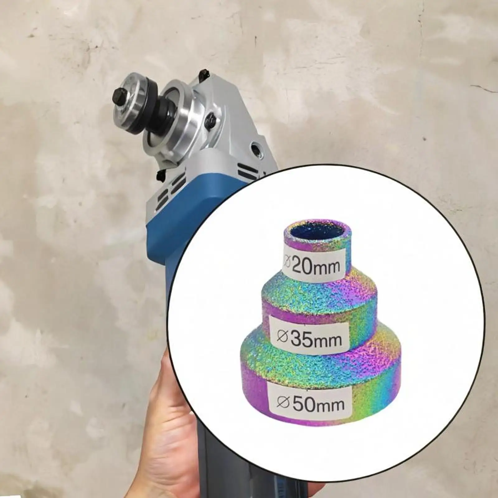 Diamond Step Pagoda Drill Bit Tile Bit Multilayered Beveling Chamfer Bit for Granite Marble Metal Existing Holes Chamfering