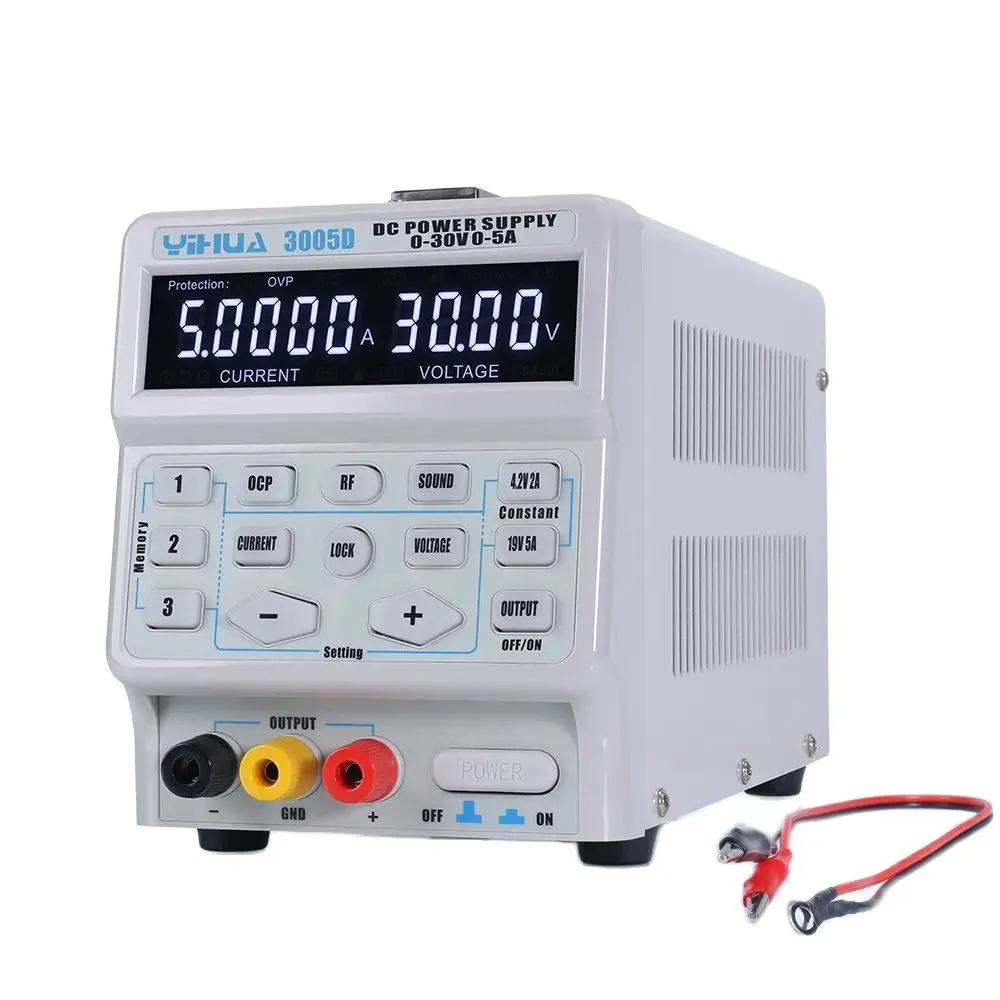 

YIHUA 150W 3005D 5A 30V DC Power Supply Adjustable Laboratory Power Supply Digital Program-Controlled Switching Power Supply