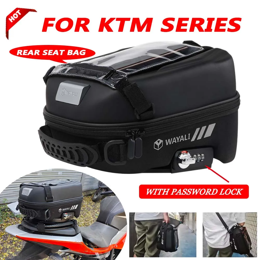 For KTM 390 790 890 950 990 1090 1190 Adventur 1290 Super ADV Motorcycle Tail Bag Large Capacity Multi-functional Rear Seat Bag