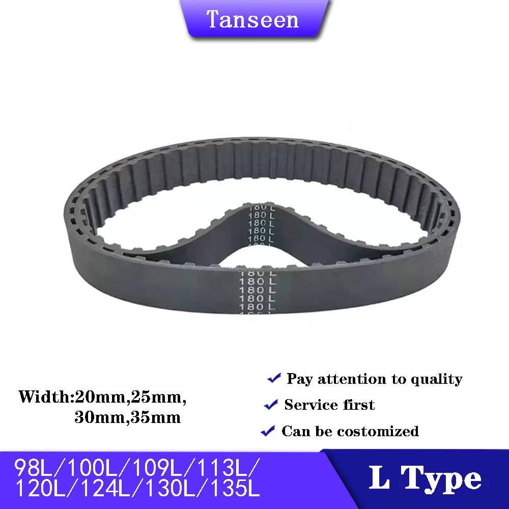 Trapezoid L Timing Belt 98L 100L 109L 113L 120L 124L 130L 135L Width 20/25/30/35mm Rubber Belt Closed Loop