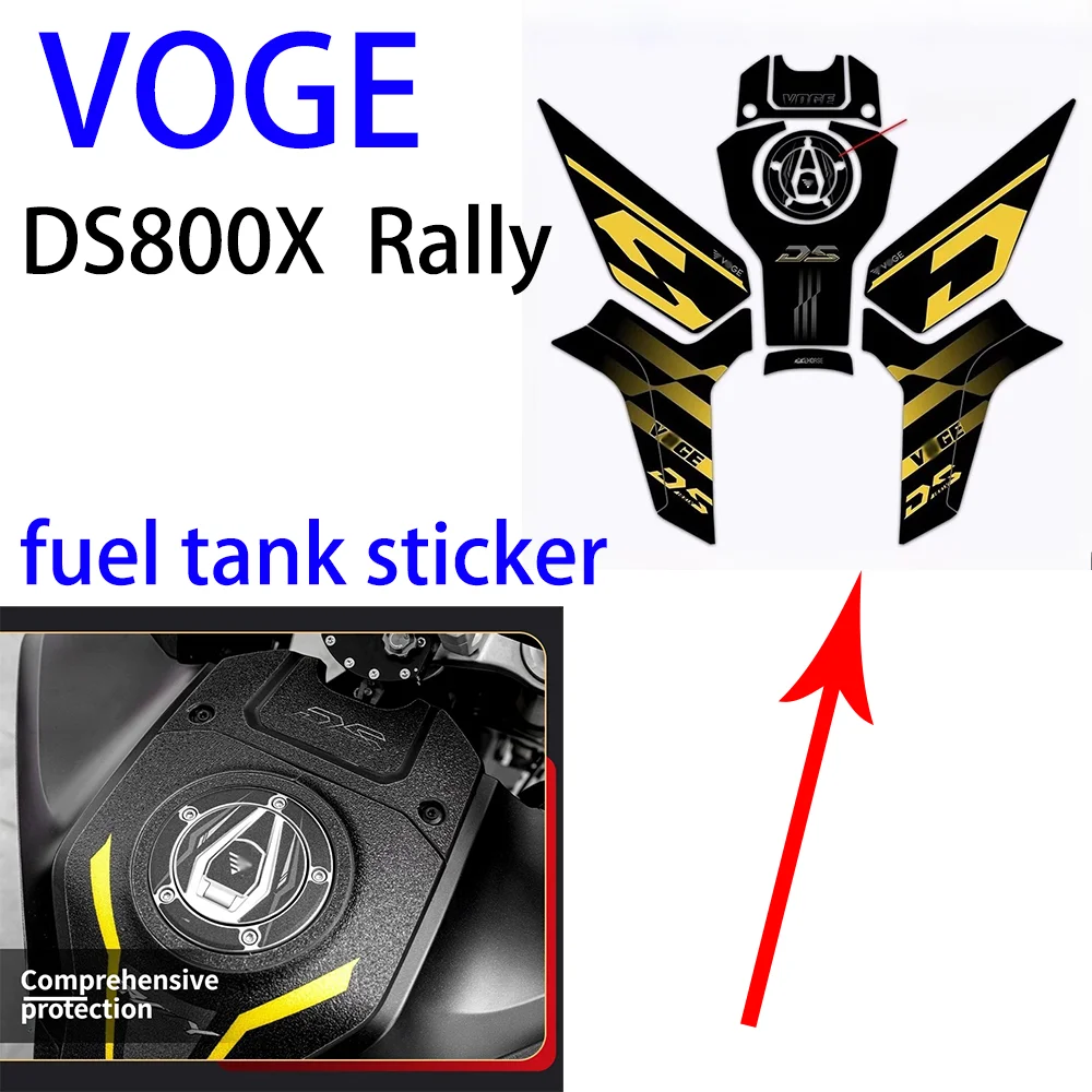 

Fit Thickened fuel tank sticker, anti-slip and anti-scratch protective film/accessory for VOGE DS800X Rally modification parts