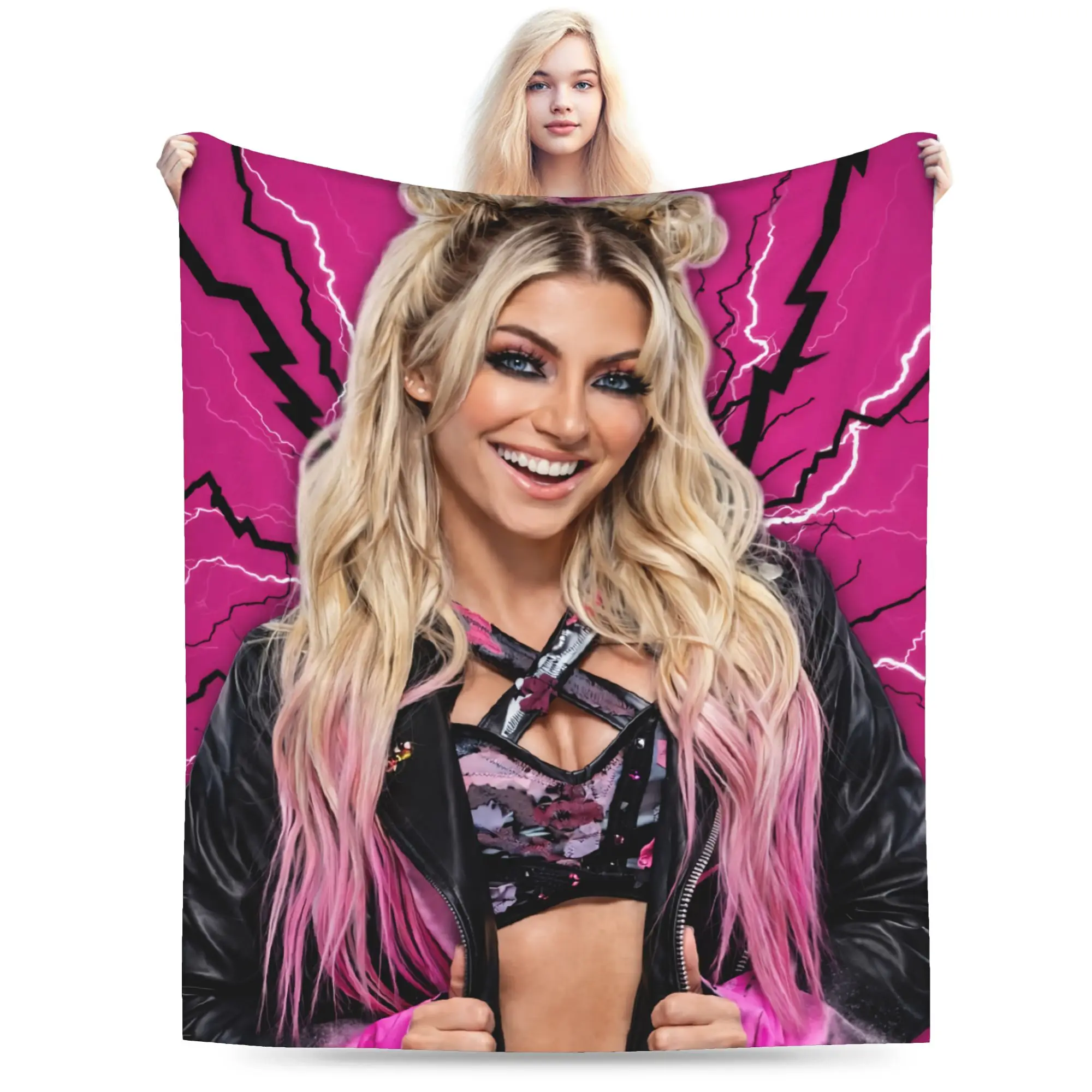 A-Alexa Bliss Blanket Multi-size Cozy and Lightweight Wrestler  Throw Blankets for Sofa Couch and Bed