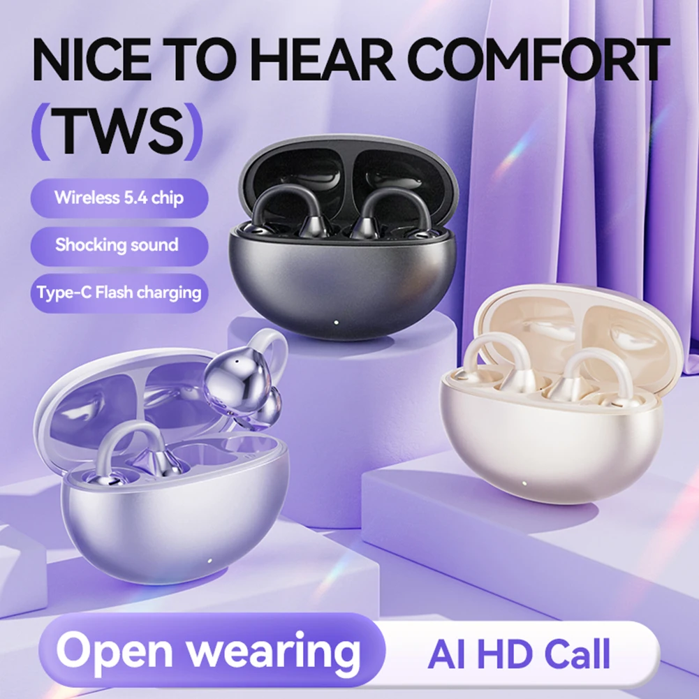 144 Languages AI Translation Earbuds Real-time Two-Way Headphones Travel Business Bluetooth-Compatible 5.4 Translation Earphones