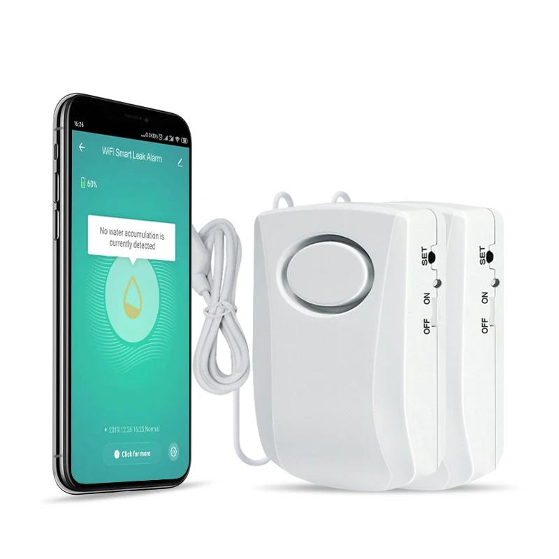 

Wireless Tuya Zigbee Water Leak Sensor Alarm Wifi Smart Water Leak Detector Sensor