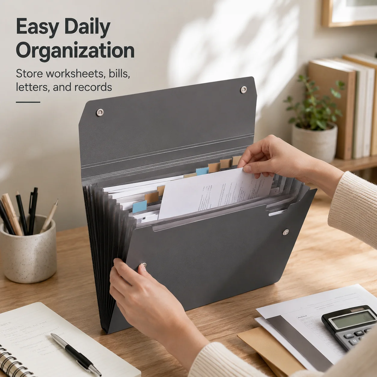 13 포켓 A4 확장 파일 정리함 스냅 잠금 장치가 있 - Binder Storage Box 리뷰 및 가격