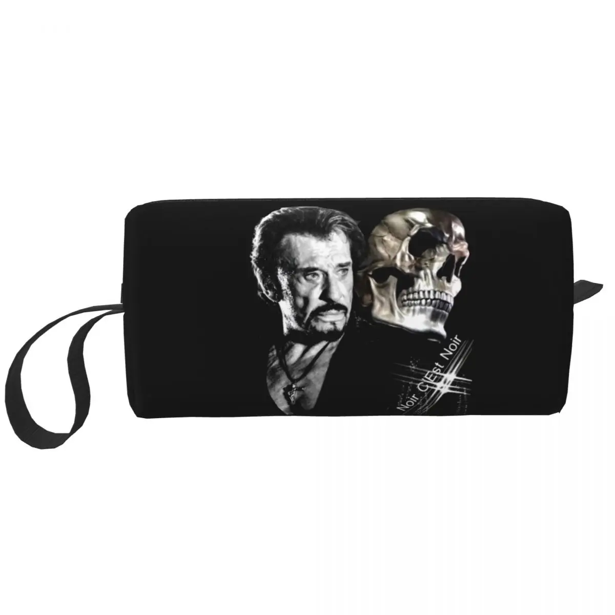 Johnny Hallyday Cosmetic Bag Women Cute Big Capacity France Rock Singer Makeup Case Beauty Storage Toiletry Bags