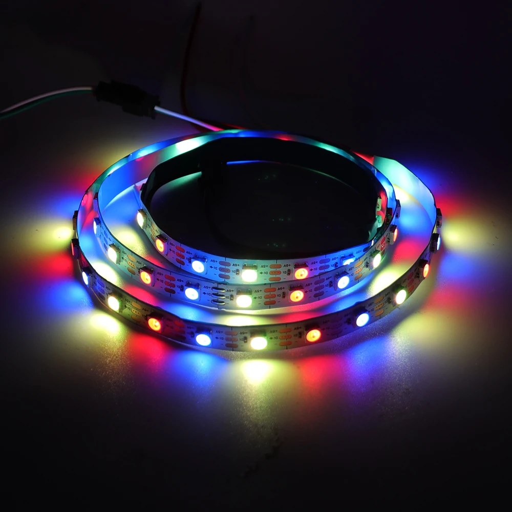 DC 5V SK6812 Led Strip RGBW WWA RGBNW 4 in 1 Similar WS2812B 30/60/144Leds/Pixels/m Individual Addressable IC Led Light