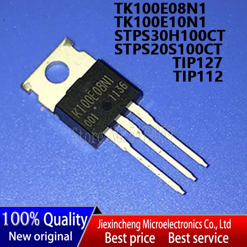 10 sztuk TK100E08N1 K100E08N1 TK100E10N1 K100E10N1 STPS30H100CT STPS20S100CT TIP127 TIP112  TO-220 nowy oryginał