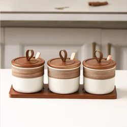 Kitchen Seasoning Tools, Vintage Coarse Ceramic Seasoning Jars, Salt and Pepper Bottles, Spice Jars, Seasoning Boxes, Containers
