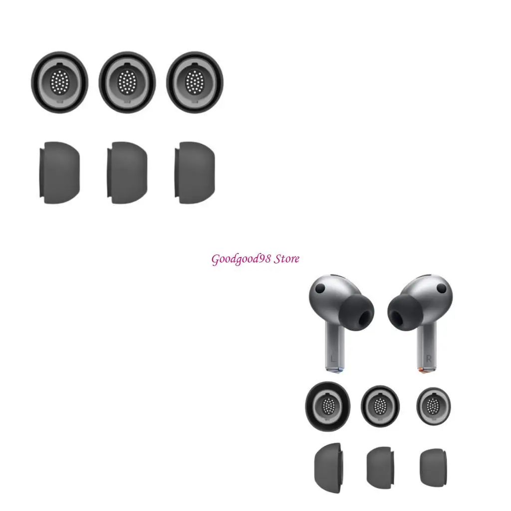 

1Pair Soft Silicone Tip Eartips for Buds 3Pro, Improved Sound Seal Earplugs W8EC