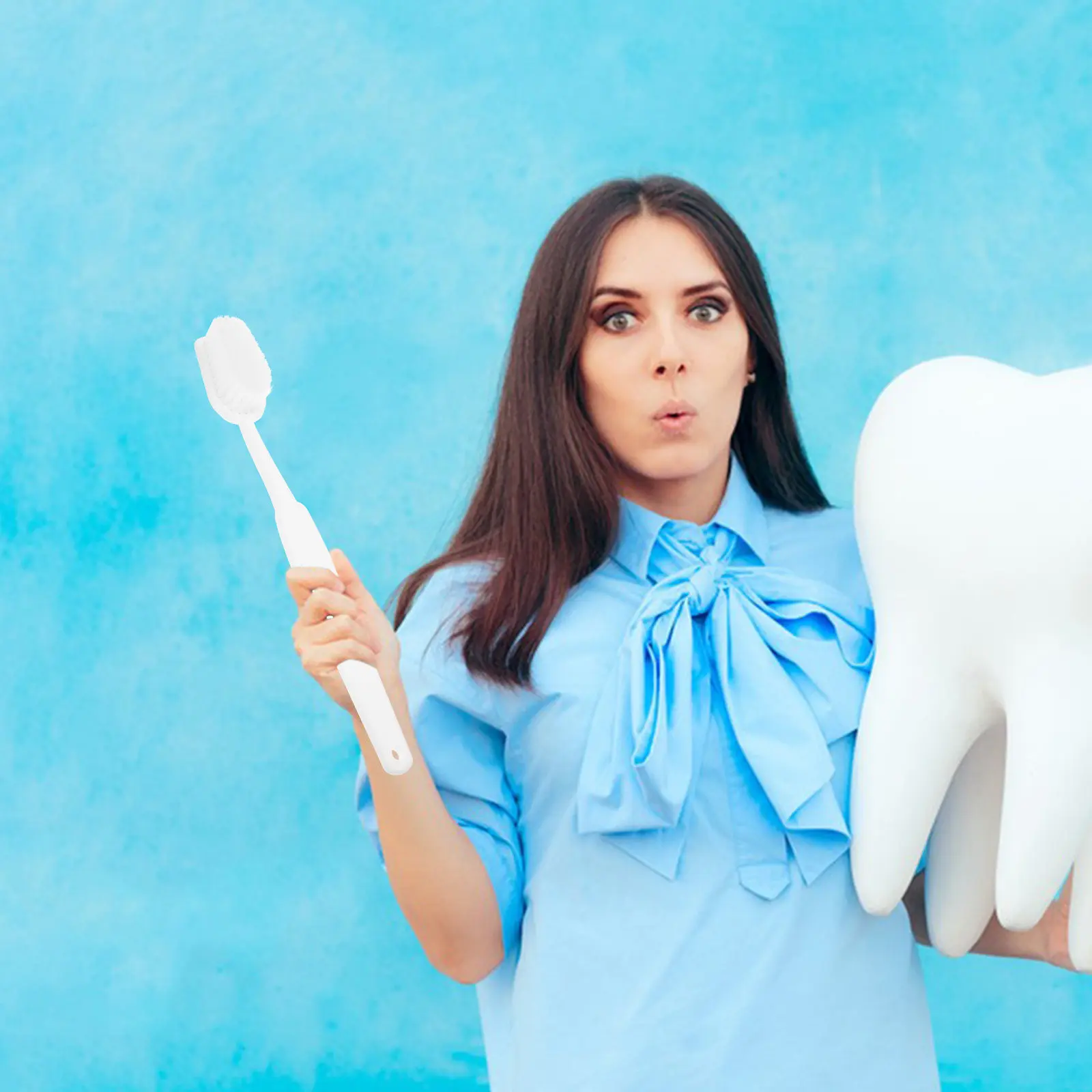 

Huge Giant Large Toothbrush Prop Decorative Party Photo Prop Selfie Accessory Festival Halloween Fun Back Brushing Prank Party