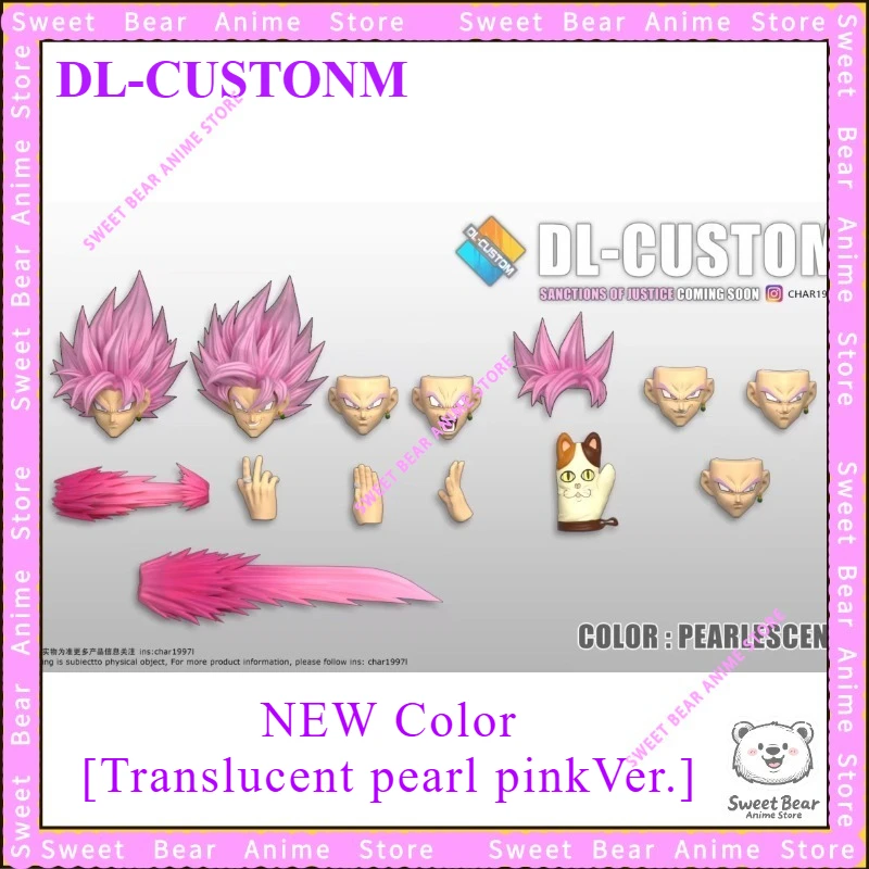 

DL CUSTOM 1/12 for Goku Dragon Ball SHF SANCTIONS OF JUSTICE SSJ Pinkl Head CUSTOM HEADSCULPT Kit Set Figure Anime Model Toy
