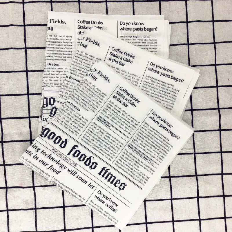 10pcs Cute Bento Cake Box Pad Food Grade Paper Bread Hamburg Cake Oil-Proof Wrapping Paper Baking Tool Kitchen Accessories