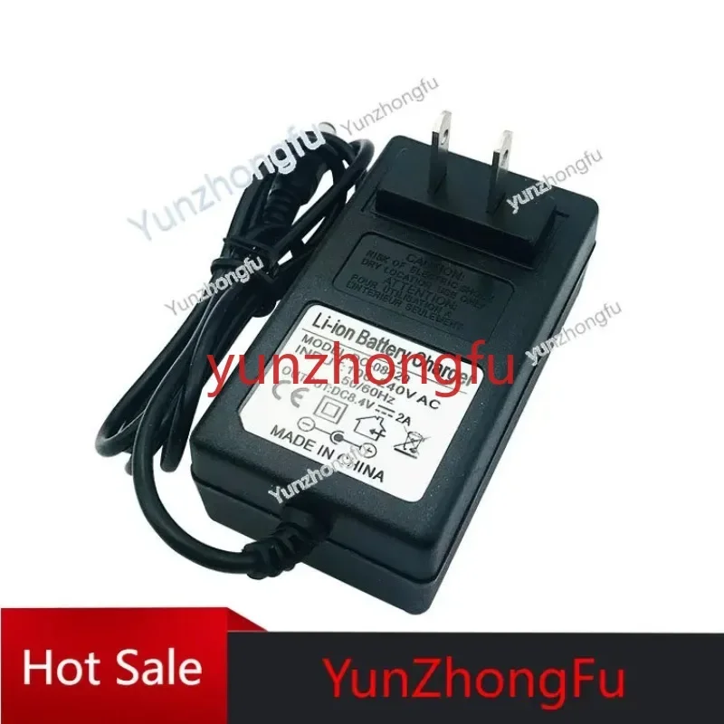 

Lithium Battery Charger 8.4V 12.6v2a Polymer Full of Variable Light Clamp Spring Plug