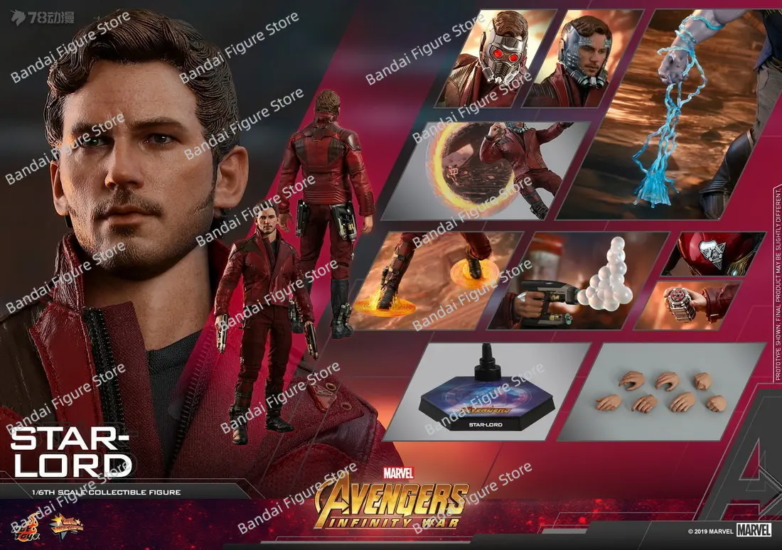 

HOTTOYS HT MMS539 1/6 Star-Lord Soldier Model Avengers Infinity War Movie Figure Delicate 12" Full Set Fans Gifts Collection