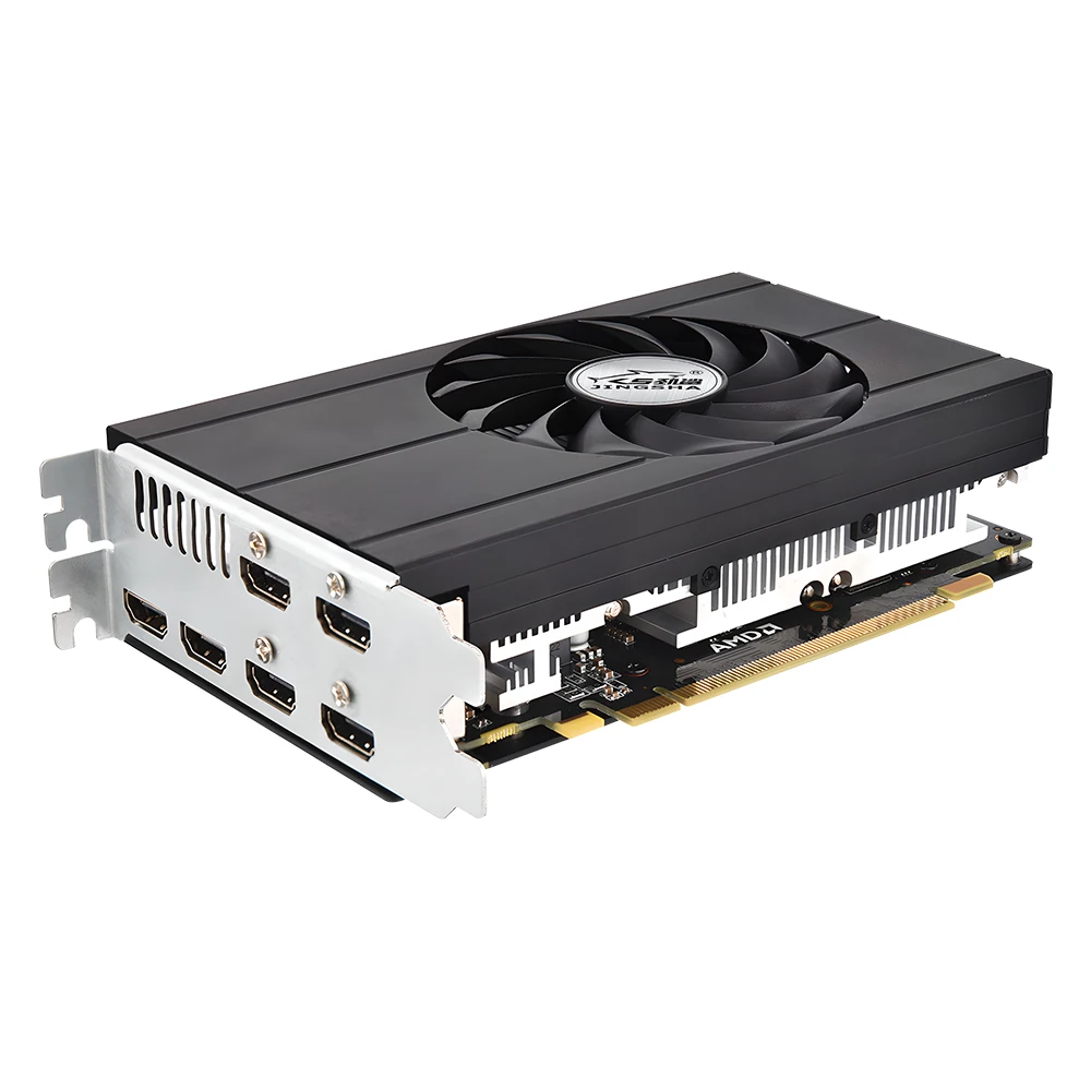 6 * بطاقة فيديو JINGSHA متوافقة مع HDMI AMD RX 580 8GB 256Bit 2048SP GDDR5 بطاقات الرسومات لـ AMD Radeon RX 580 Serie PCI-E 3.0 16X