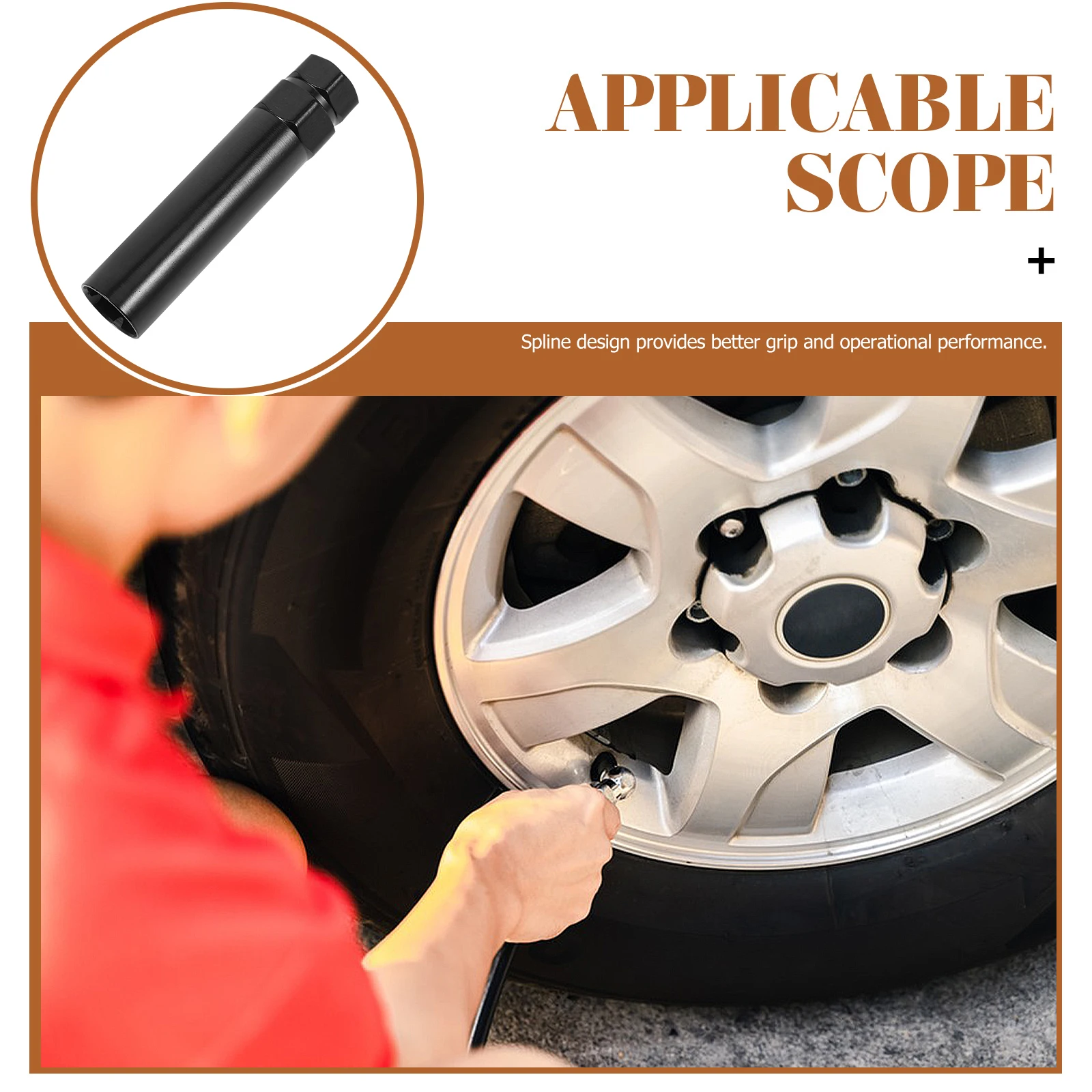 

Hex Wrench Socket 21Mm Drive Impact Tool High Strength Lug Nut Socket Wheel Hub Easy Installation Removal Lug Nut Sockets