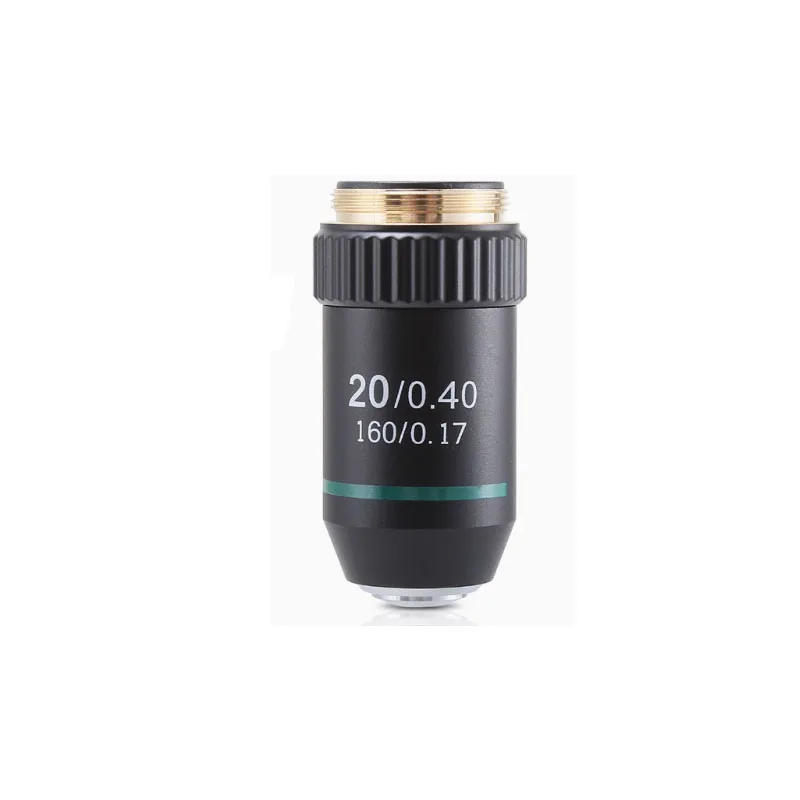 Objectif de Microscope de haute qualité 195, noir achromatique 20X RMS 202mm, mise au point sur une imagerie claire