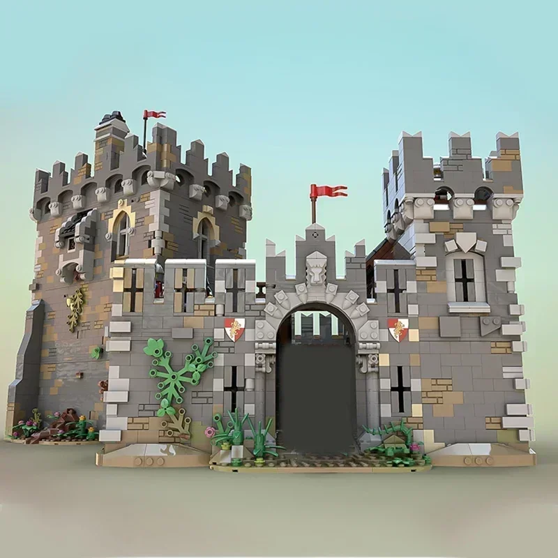 Bloques de construcción Moc, modelo de fortaleza militar, tecnología de Castillo de leones, bloques modulares, regalos, juguetes de Navidad, conjuntos DIY de montaje