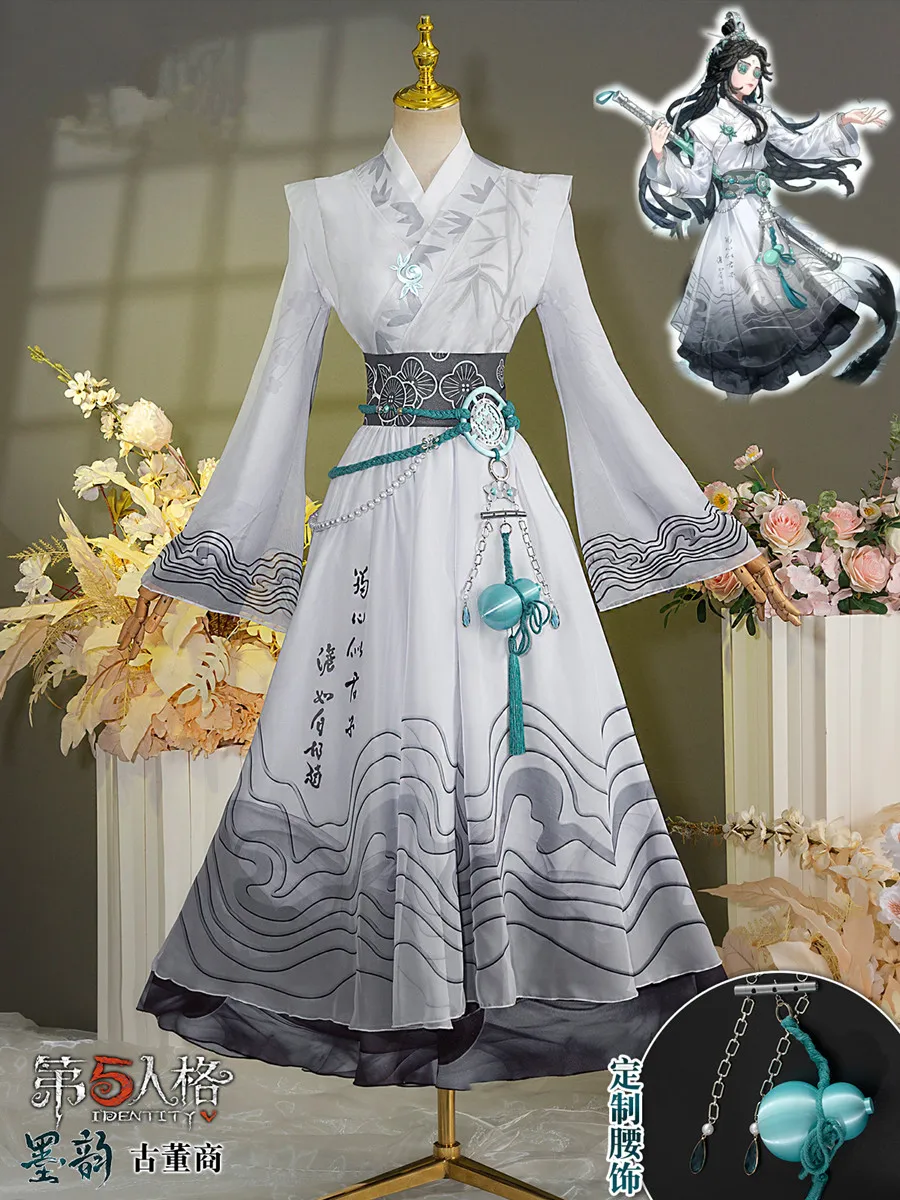 

Antiquarian Qi Shiyi Cosplay Ancient Chinese Ink Painting Costume Game Identity V Men Role Play Clothing Halloween Suit 2024 New