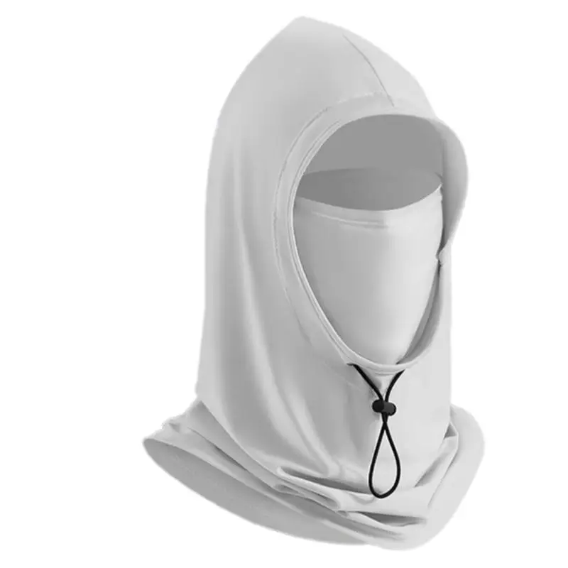 

31BB Lightweight Ice Silk Sun Mask for Men Offering Full Face and Neck with a Detachable Design