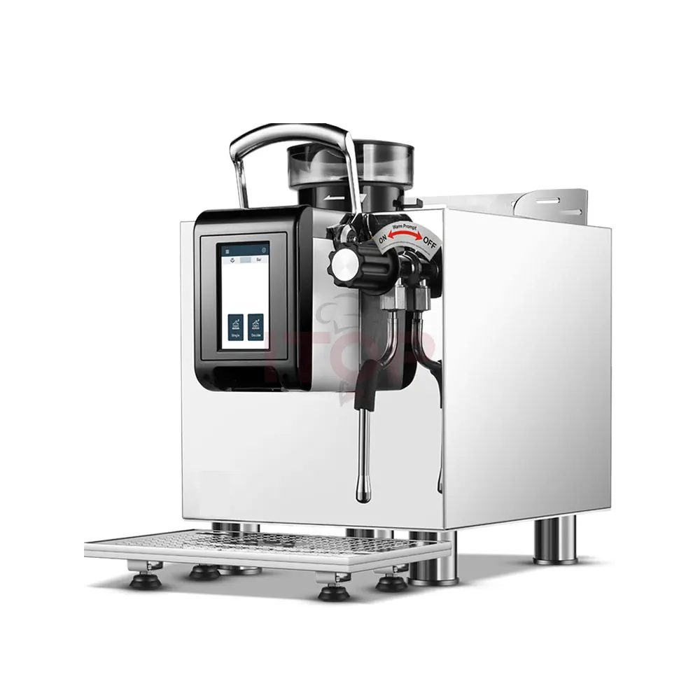 

Профессиональная полуавтоматическая кофемашина на 100 чашек с сенсорным экраном, 1250 Вт, с кофемолкой