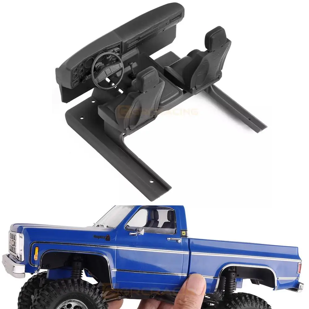 

Grc For 1/18 Rc Crawler Car Tra/xas Trx4m K10 Upgrade Option Parts Interior#g181w Interior / Dashboard / Seat 3d Printed