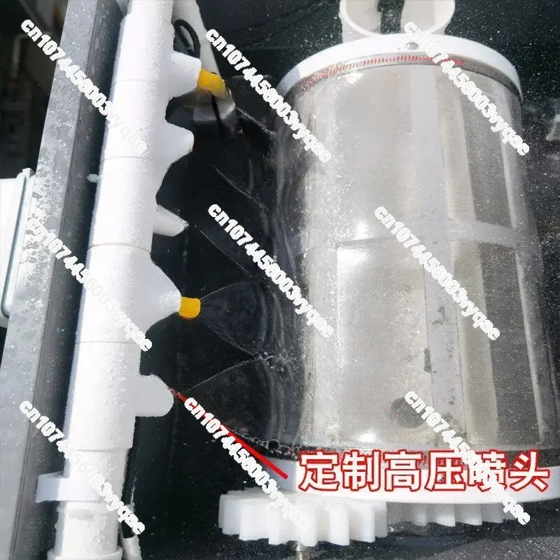 Fish pond rotary drum micro filter machine automatic backwash leave-in cotton filter fish stool separation