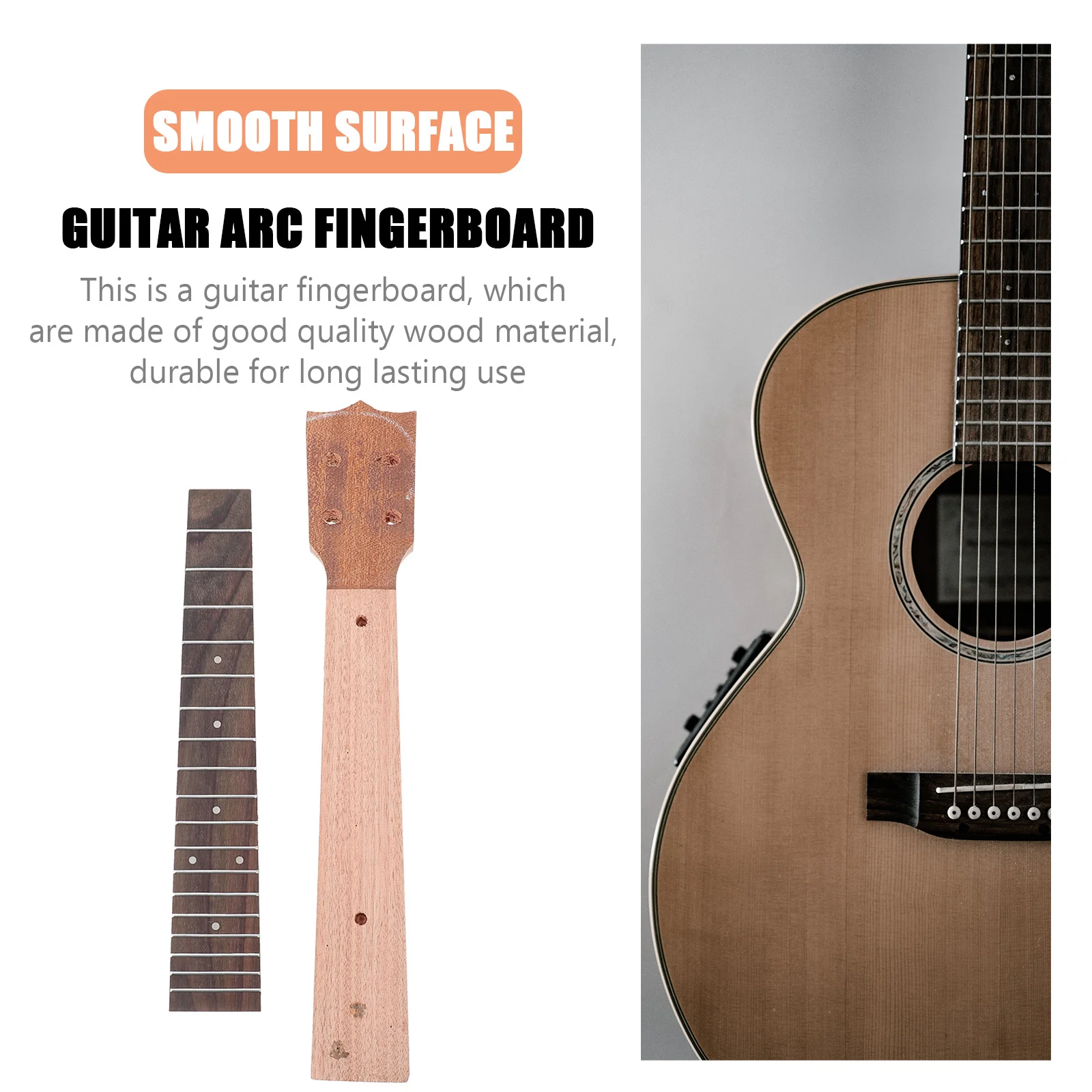 

Durable Ukulele Fingerboard and Neck High-Quality Materials Easy to Use Replacement for Old Ones Exquisite Craftsmanship