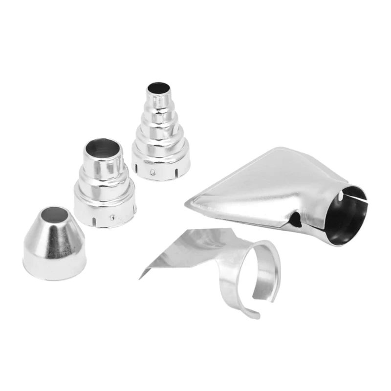 dwan Heat Nozzles 35mm Universal Hot Air Nozzles Stainless for Hot Repair Tool Accessory 5-Piece/set