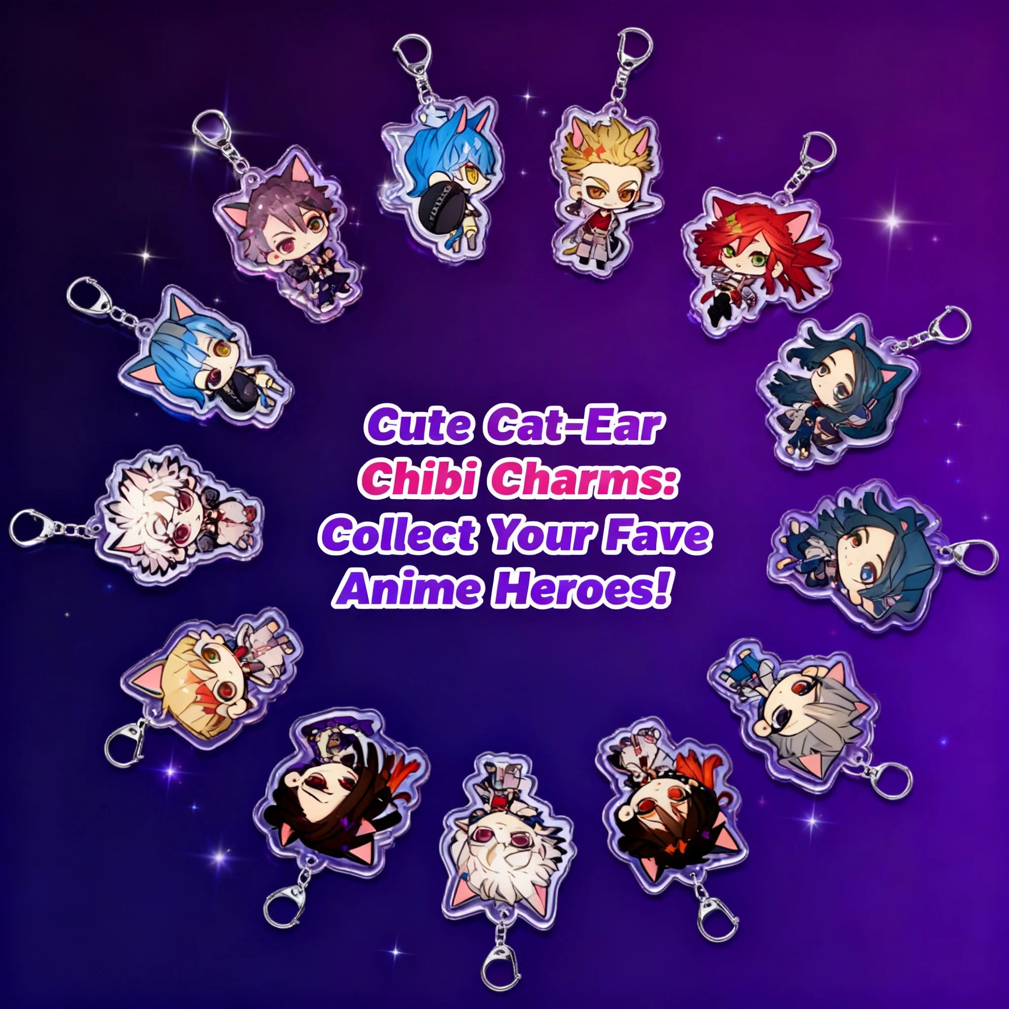 

Anime Keychain Acrylic Keychain Layered Abyss War Demon Luder Engi Anime Merchandise Pendant Accessories Drop Shipping One