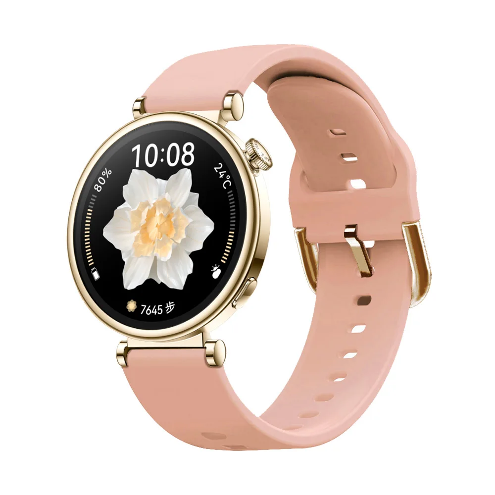 18mm silikonowy pasek do zegarka bransoletka dla Huawei Watch GT 4 GT4 41mm wymienna opaska na rękę dla 4S Vivoactive kobiet pasek Correa