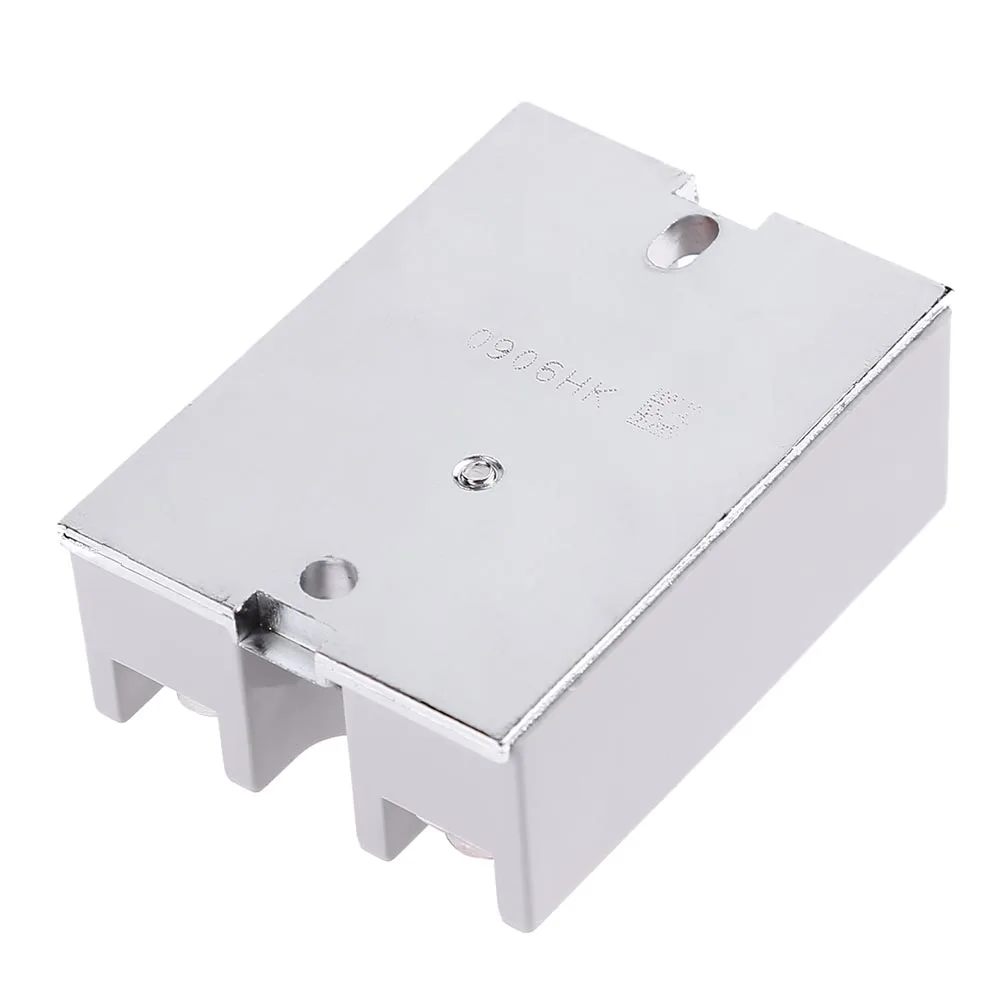 

Однофазный твердотельный релейный модуль с оптопарой, DC 3-32В, AC 24-380В, SSR-40DA 40А для контроля температуры