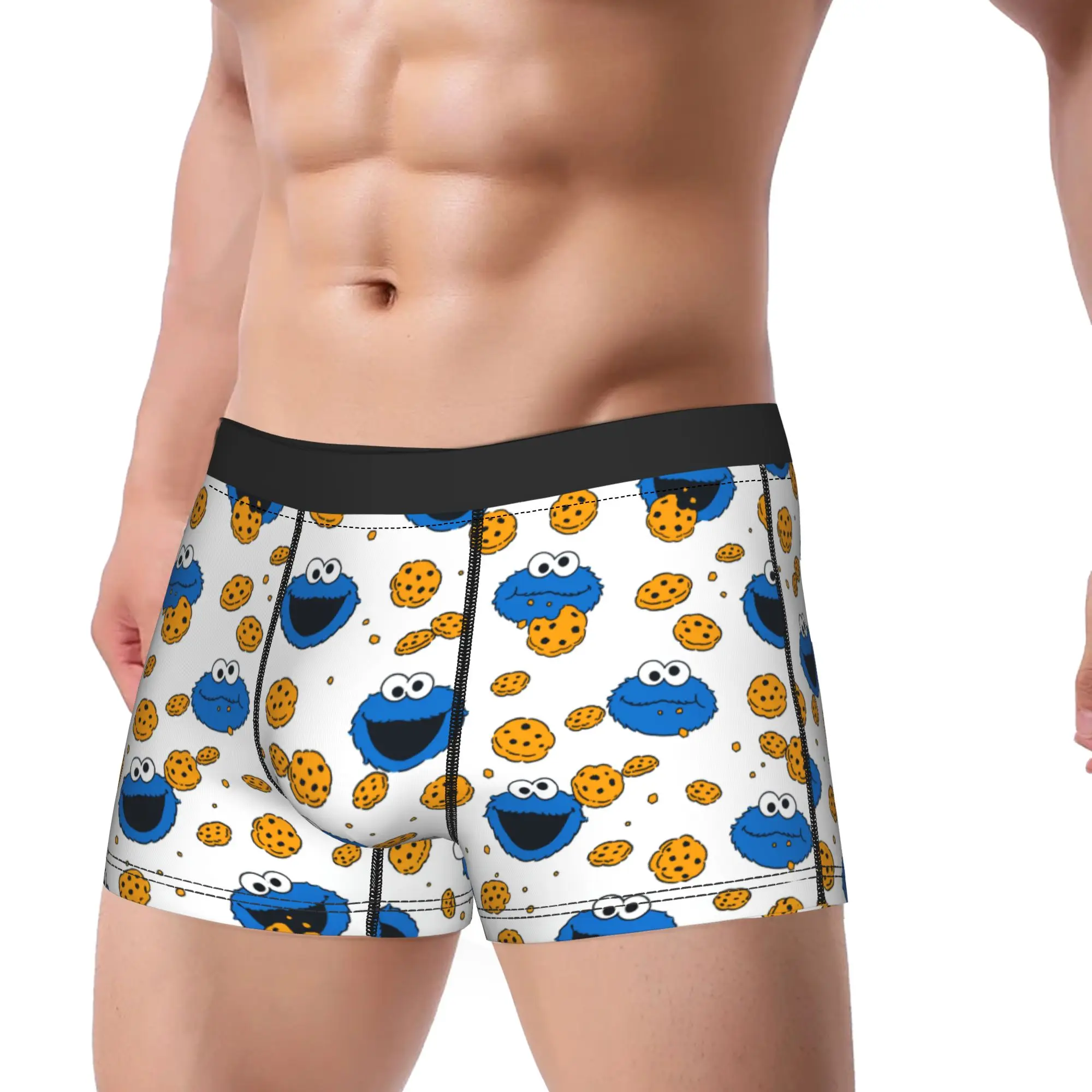 Cookies Cute Monsters Merch Boxers Shorts Humor Underwear Cartoon Cookie Boxer Underpants Gag Gifts For Men