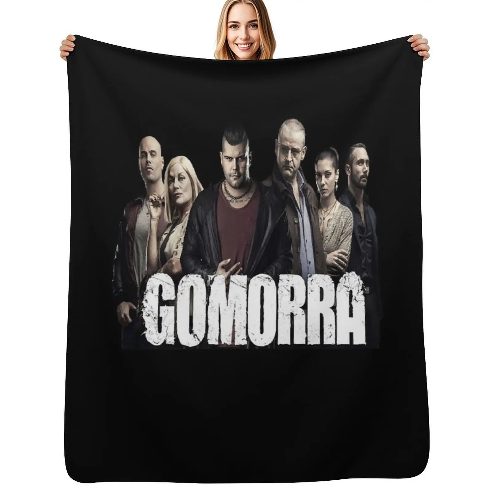 Manta elegante y cálida para hombre, regalos de Gomorra Ciro Genny para fanáticos de la música, manta elegante y cálida para el hogar y el hotel