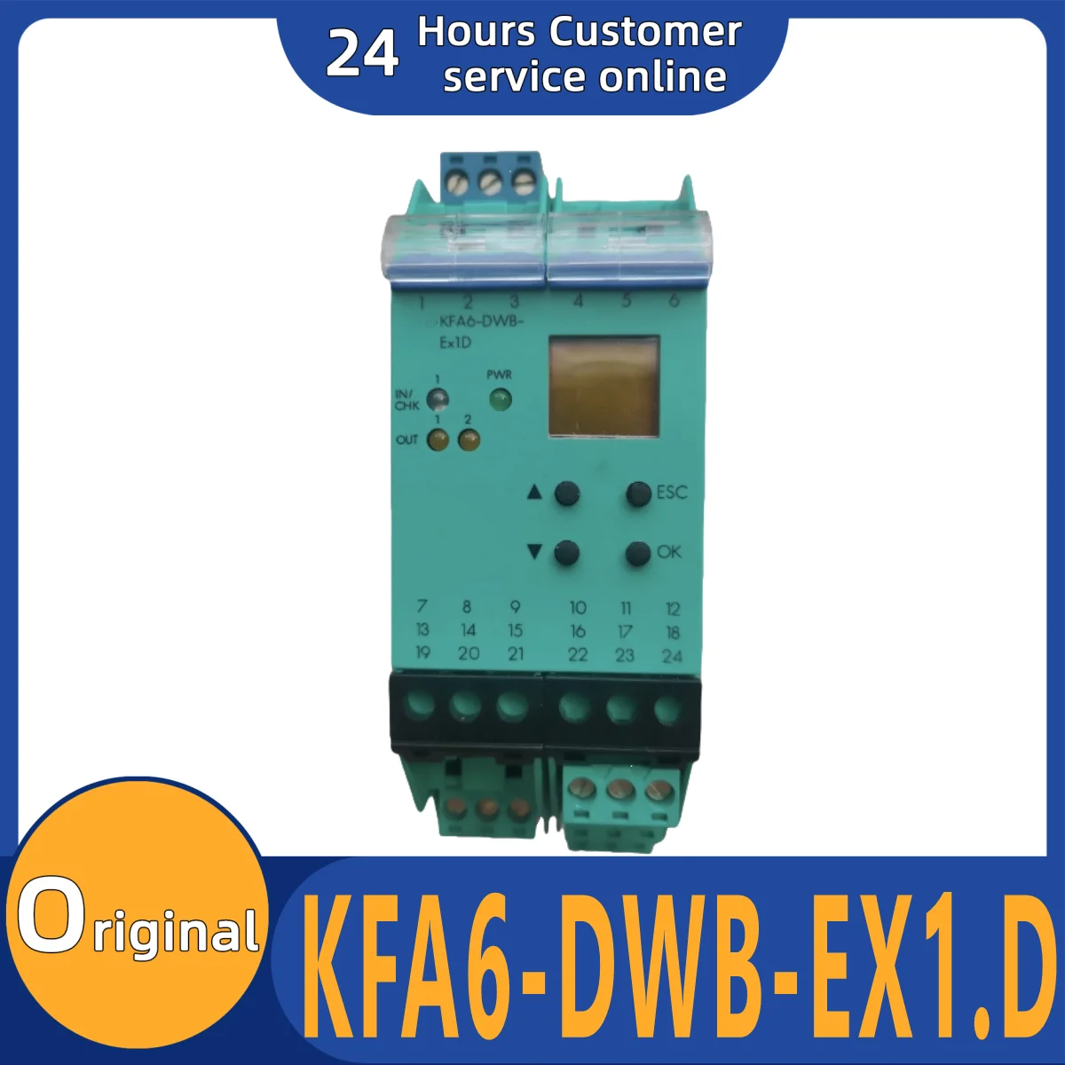 

Brand new original frequency signal conversion safety barrier KFA6-DWB-EX1. D