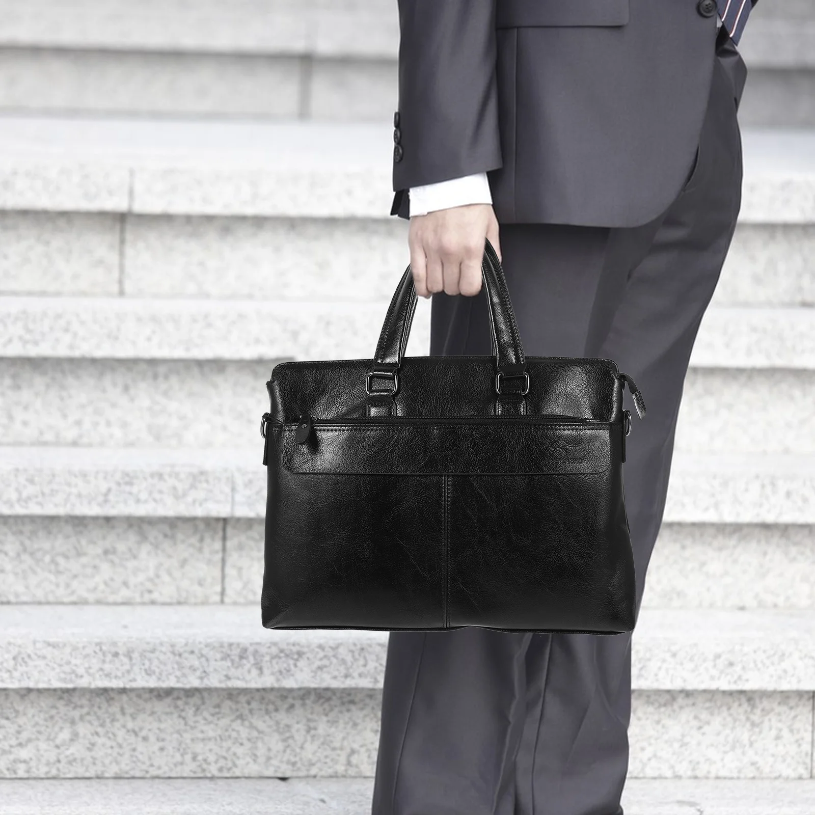 

PU Crossbody Business Laptop Portable Business Bag Travel Shoulder Portfolio Case Portfolio Bag Gifts