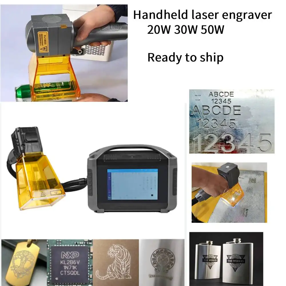 Mini macchina per marcatura laser a fibra portatile portatile Piccola macchina per incisione Targhetta in ferro rame acciaio inossidabile plastica metallo