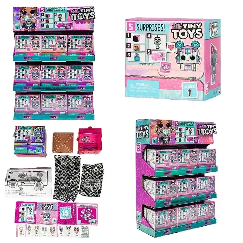 

Original LOLL Tiny Toys Surprises Blind Box Toy Doll Accessories Build Tiny Glamper Little Mini Figurines for Kids Gifts