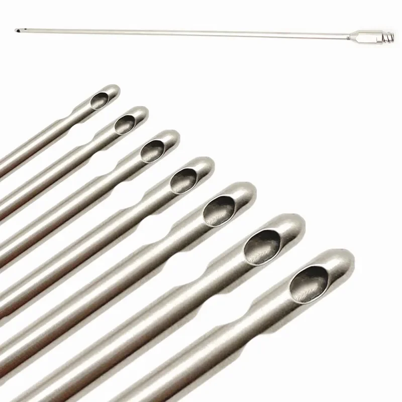 Three Hole Liposuction Cannula Aspirator Fat Harvesting Cannula Fat Transfer Needle Stainless Steel Liposuction tools