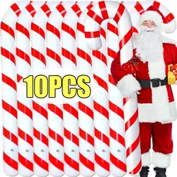 90cm Large Christmas Candy Cane Balloons for Xmas Tree Hanging Ornaments Red Crutches Inflatable Balloon Party Decor Supplies