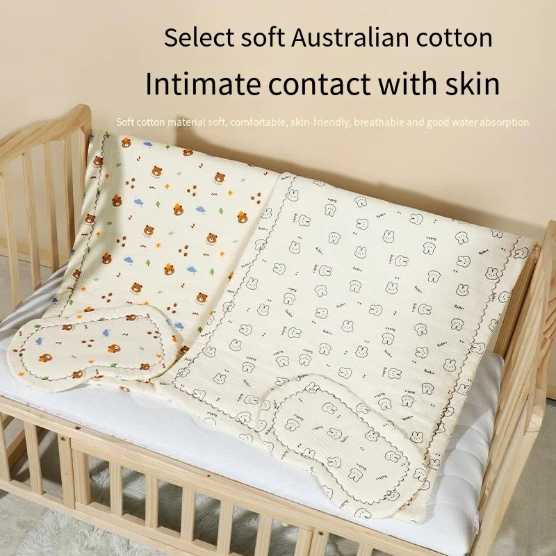 Newborn Infants Children Pure Cotton Washable Large-sized Mattresses Children's Pillows Kindergarten Nap Covers Blankets Quilts