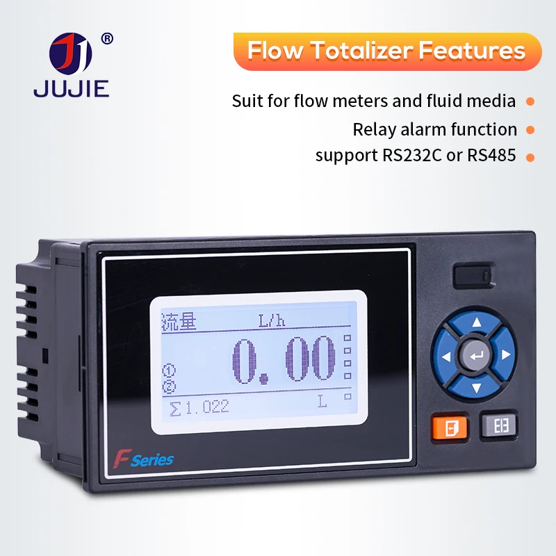 Calcolatrice digitale del misuratore di portata del liquido con totalizzatore del misuratore di portata con display LCD e uscita del segnale 4~20 mA