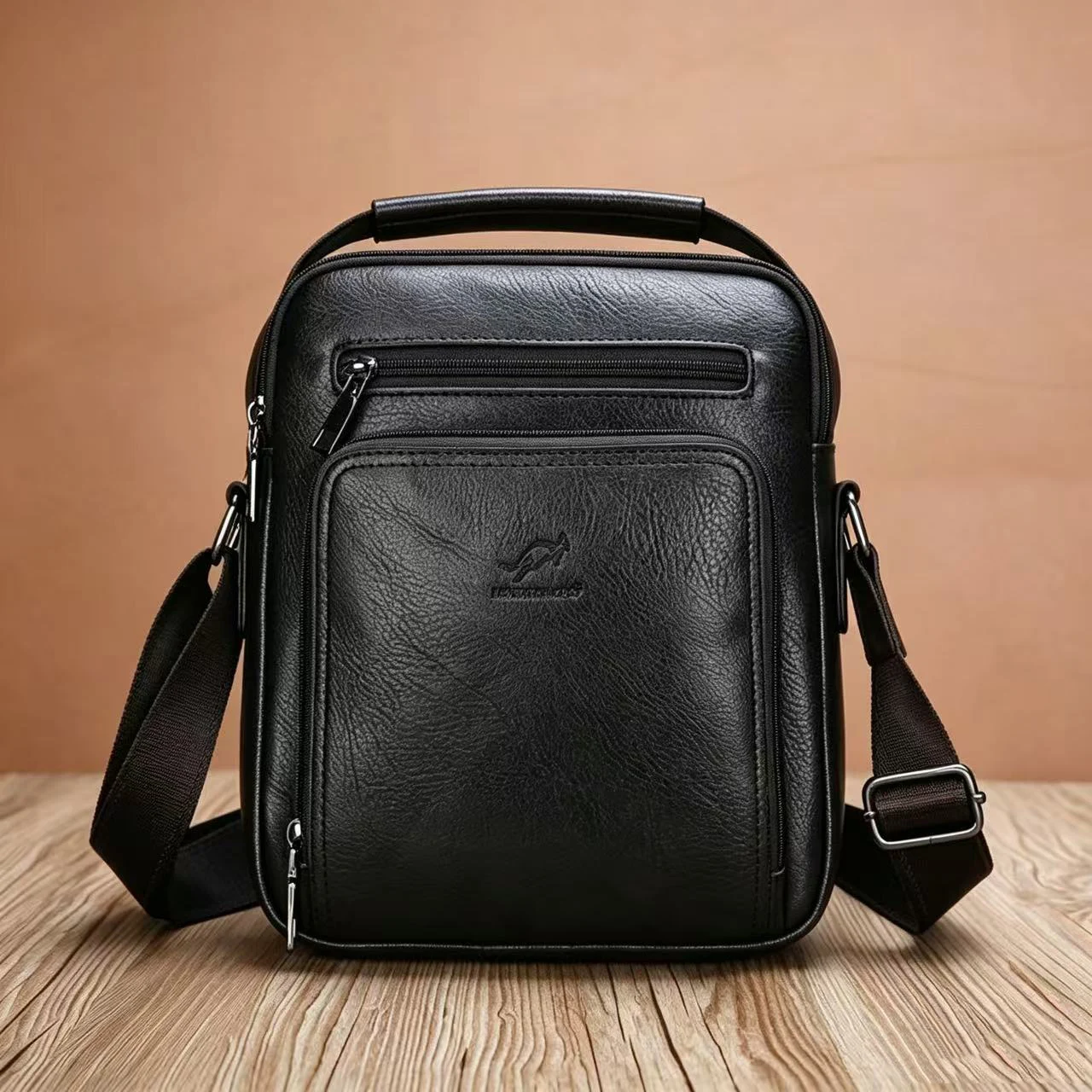 New Luxury Brand Vintage Messenger Bag Men Leather Shoulder Bags Business Casual Brown Top-handle Crossbody Bags For Men Handbag