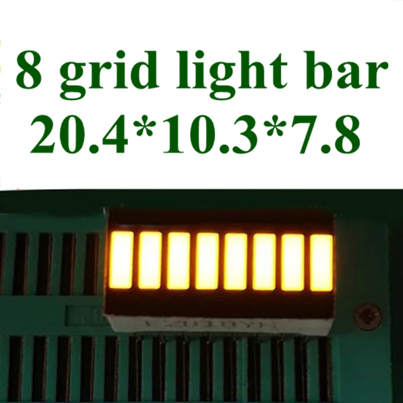 

20PCS LED Bar Display 8 Segment YELLOW Array Numbers LED Signs Display Bar Graph Segment LED