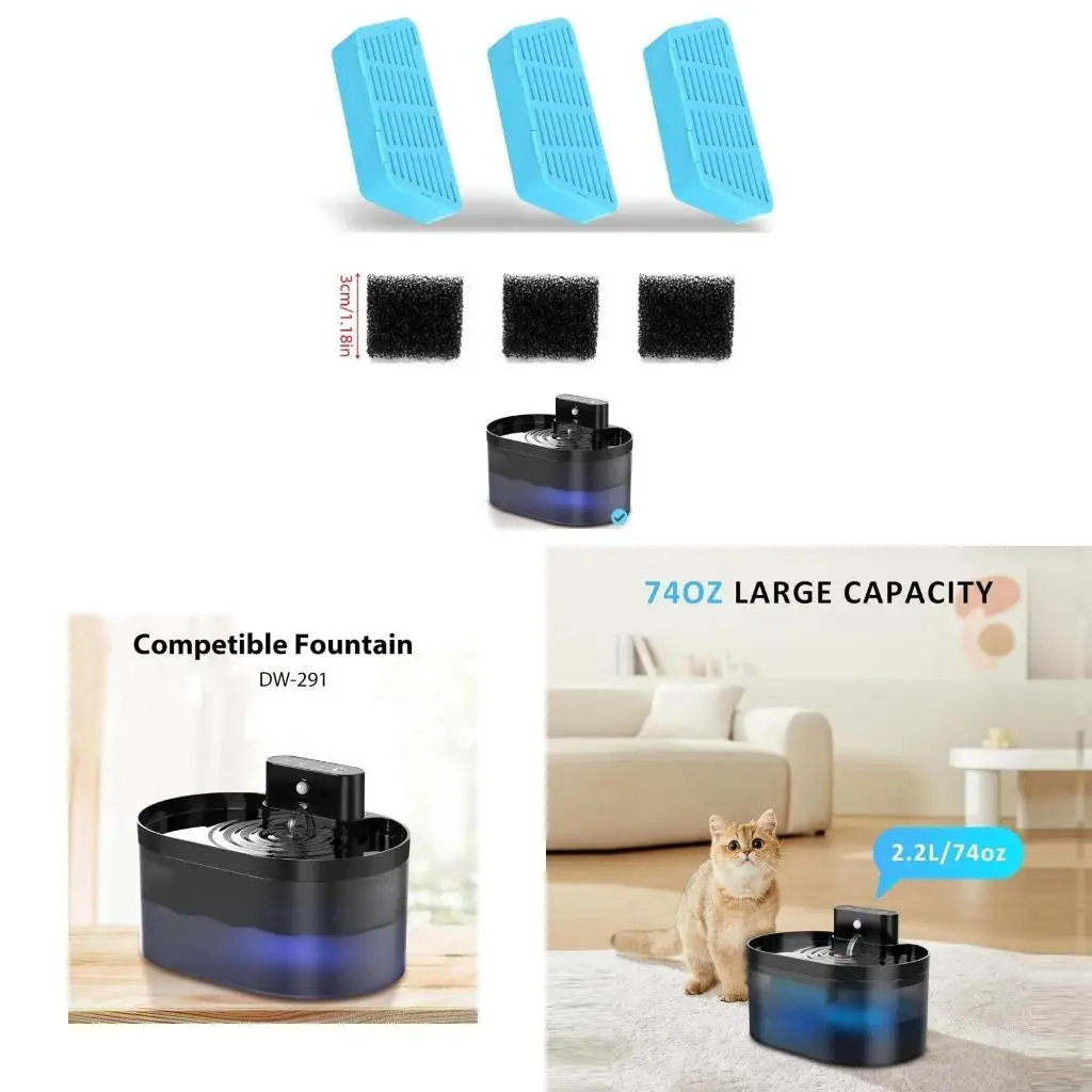 918D Filtros reemplazo agua agua automáticos y Sistema filtración esponjas